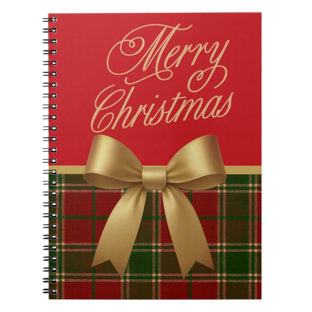 Cahier à reliure spirale Joyeux Noël (Devant)