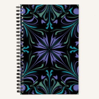Cahier à reliure spirale Kaleidoscope sarcelle vio