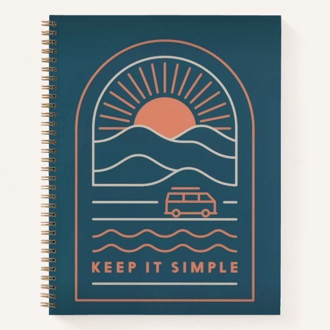 Cahier à reliure spirale « Keep It Simple » (Devant)