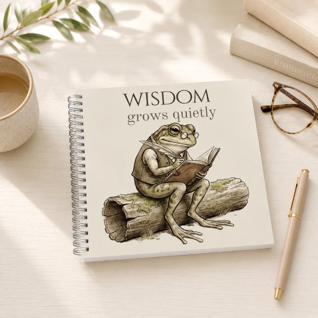 Cahier à reliure spirale « La sagesse grandit en s (Créateur téléchargé)