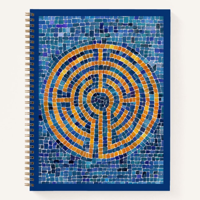 Cahier à reliure spirale LABYRINTHE IV 21,59x27,94 (Devant)