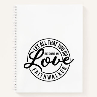 Cahier à reliure spirale Ligne d'amour