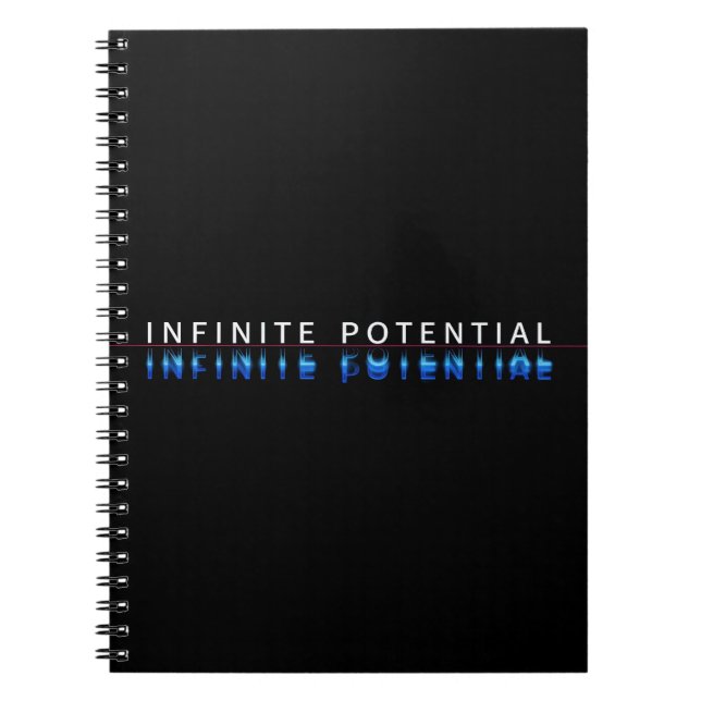 Cahier à reliure spirale motivant "Potentiel Infin (Devant)