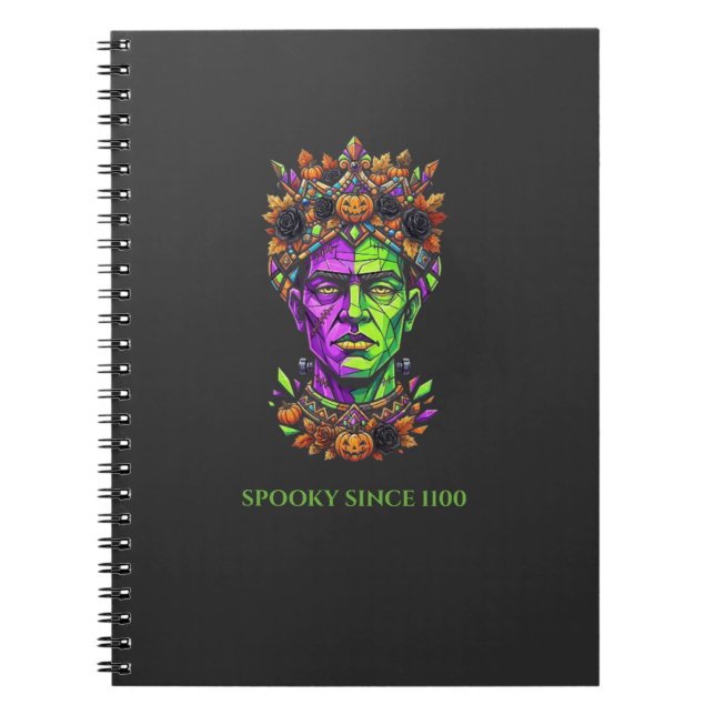 Cahier à reliure spirale Neon Frankenstein (Devant)