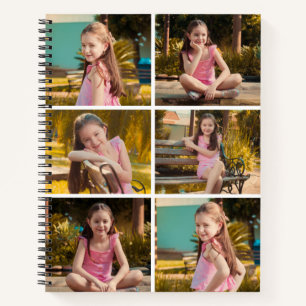Cahier à reliure spirale personnalisé avec collage