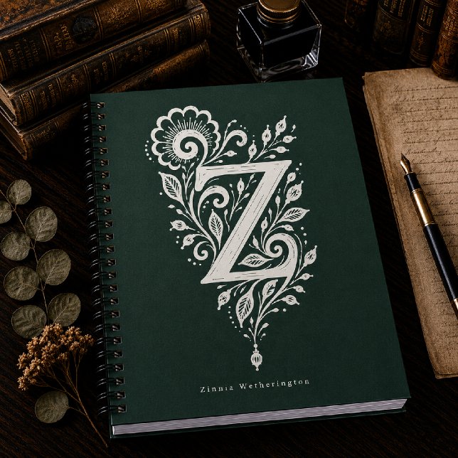 Cahier à reliure spirale personnalisé avec monogra (Créateur téléchargé)