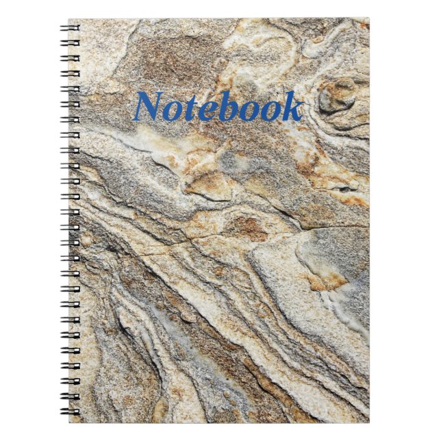 Cahier à reliure spirale personnalisé avec Noir et (Devant)