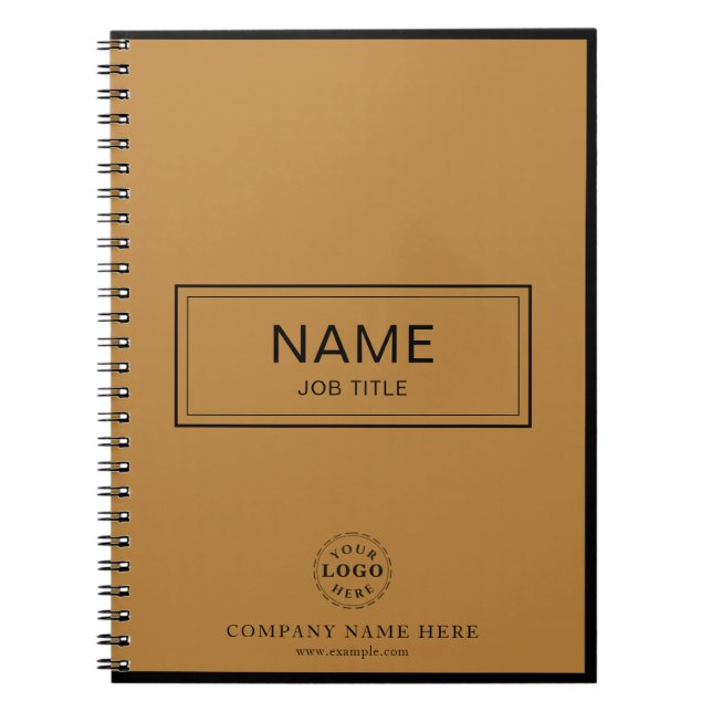 Cahier à reliure spirale personnalisé avec nom et  (Devant)