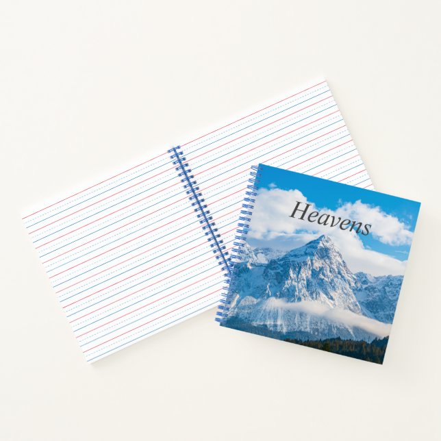 Cahier à reliure spirale personnalisé Image Ciel B (Intérieur)