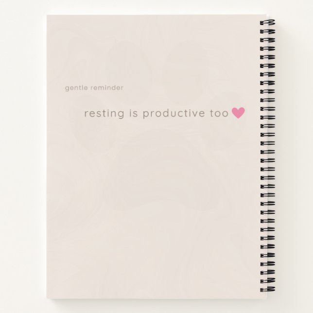 Cahier à reliure spirale pour amoureux de chats mi (Dos)