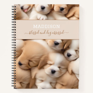 Cahier à reliure spirale pour amoureux de chiens a