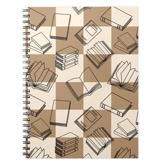 Cahier à reliure spirale pour amoureux des livres (Devant)