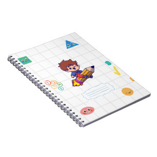 Cahier à reliure spirale pour enfants avec un desi