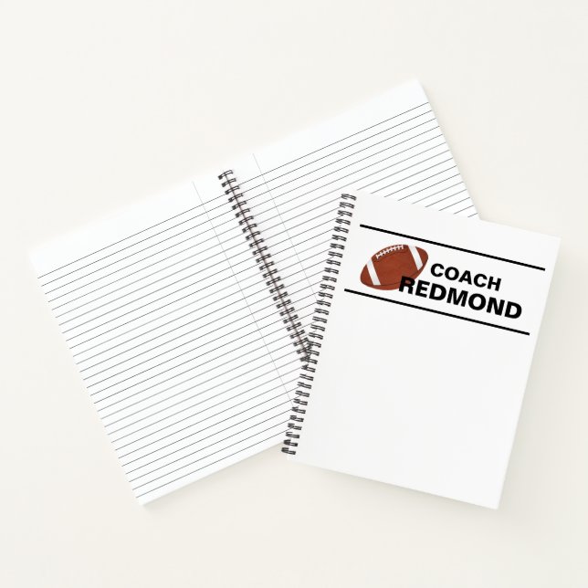 Cahier à reliure spirale pour entraîneur de footba (Intérieur)