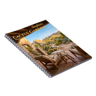 Cahier à reliure spirale pour jardin de cactus per