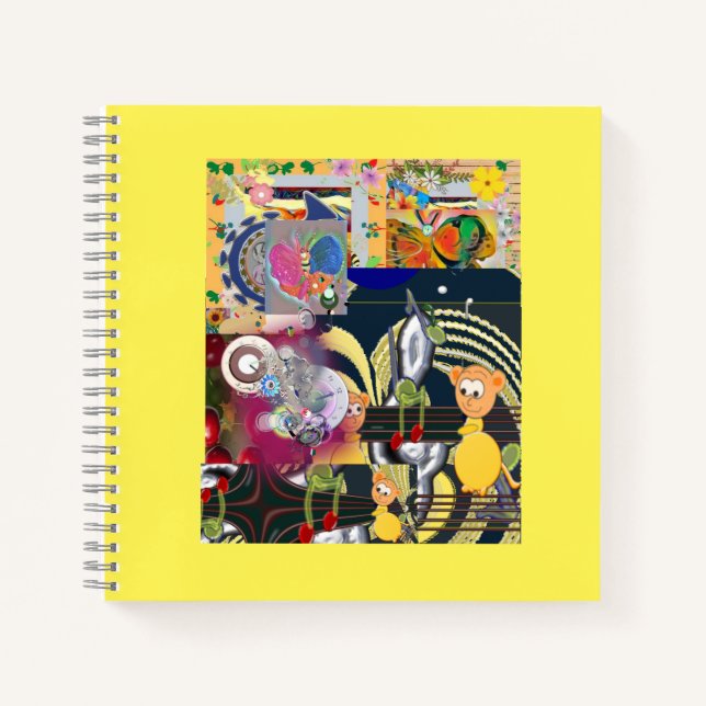 Cahier à reliure spirale pour pratiquer l'écriture (Devant)