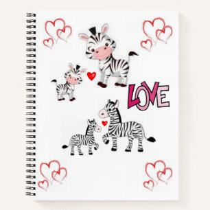Cahier à reliure spirale Saint-Valentin