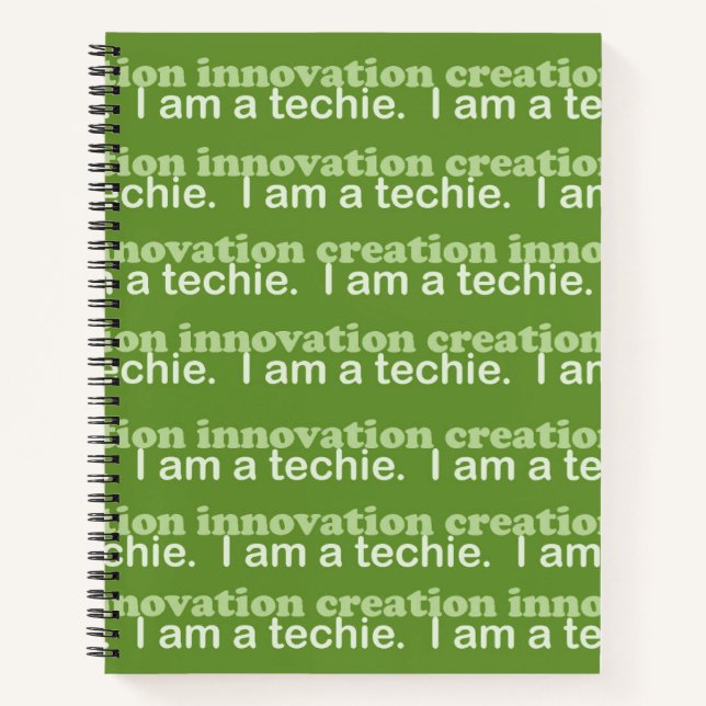 Cahier à reliure spirale - Technologie (Devant)