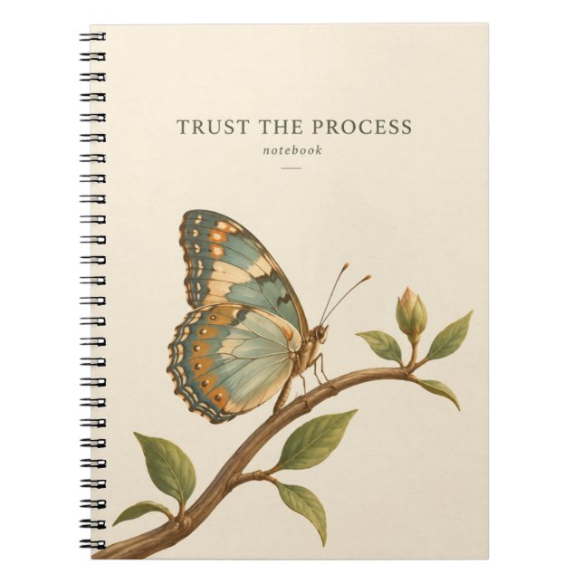 Cahier à reliure spirale « Trust the Process » |  (Devant)
