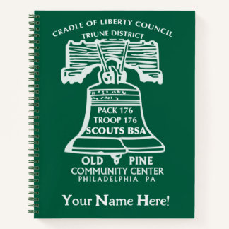 Cahier à reliure spirale - Vert forêt (personnalis