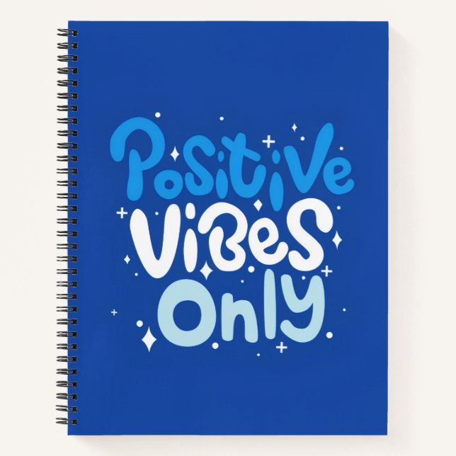 Cahier à reliure spirale « Vibes Positives uniquem (Devant)