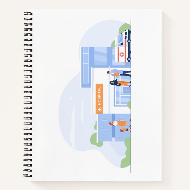 Cahier à spirale 21,59 cm x 27,94 cm (Devant)