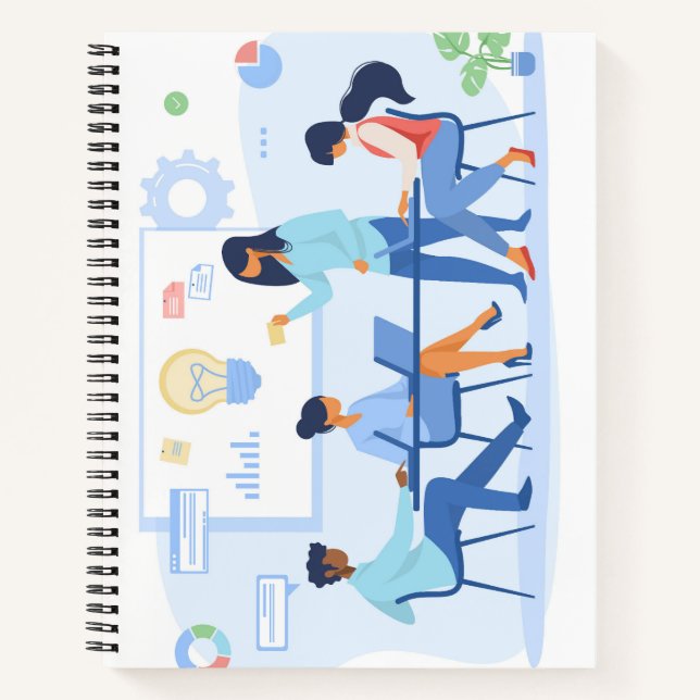 Cahier à spirale 21,59 cm x 27,94 cm (Devant)