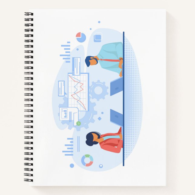 Cahier à spirale 21,59 cm x 27,94 cm (Devant)