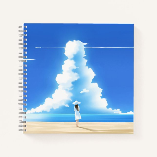 Cahier à spirale 8,5" x 8,5" (Devant)