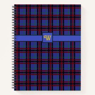 Cahier à spirale à carreaux de couleur de joailler