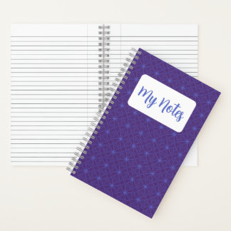 Cahier à spirale à motif violet