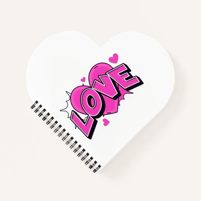 Cahier à spirale AMOUR (Devant)