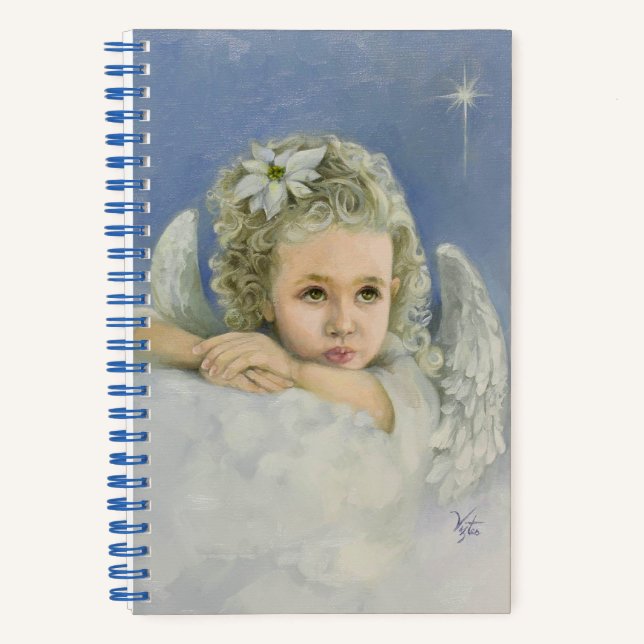 Cahier à spirale Ange de Noël (Recto)