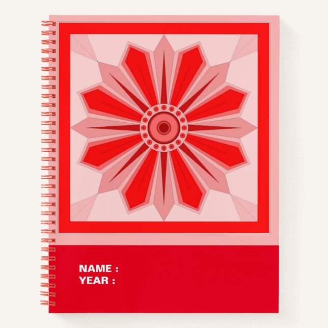 Cahier à spirale avec design créatif (Devant)