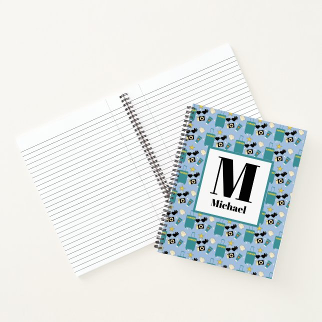 Cahier à spirale avec éléments de vacances d'été m (Intérieur)
