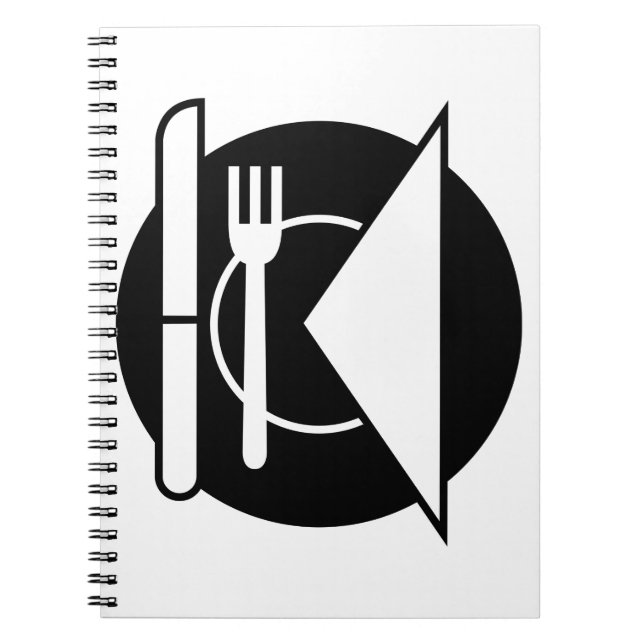 Cahier à spirale avec mise en place (Devant)