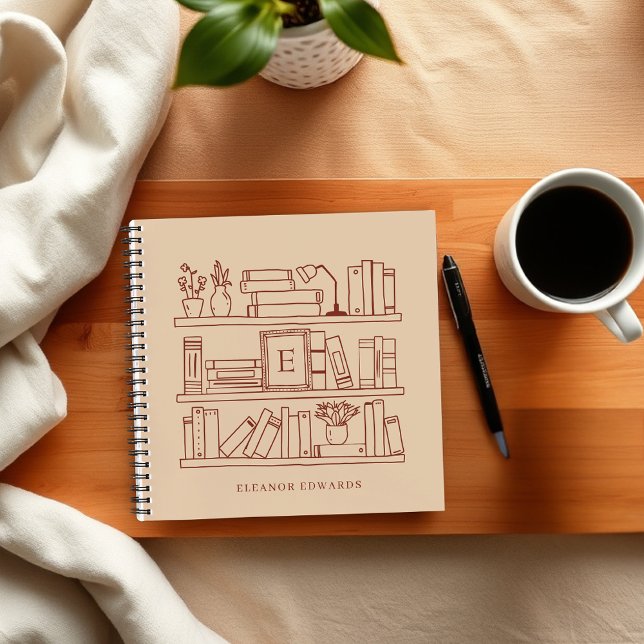 Cahier à spirale avec monogramme pour amateur de l (Créateur téléchargé)