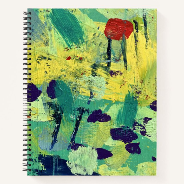 Cahier à spirale avec motif Champ & Prairie (Devant)