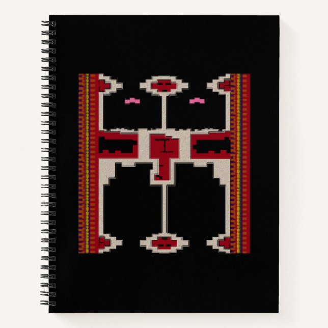 Cahier à spirale avec motif de Bornéo (Devant)