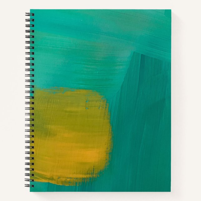 Cahier à spirale avec motif de soleil brumeux (Devant)