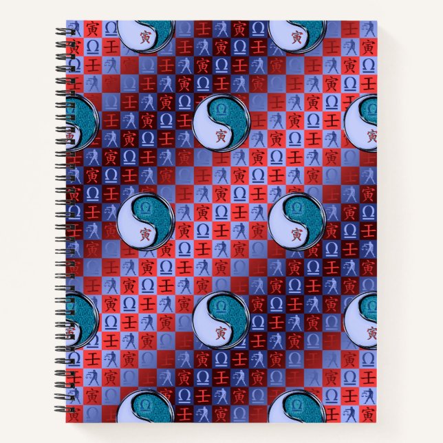 Cahier à spirale Balance & Tigre d'eau (Devant)