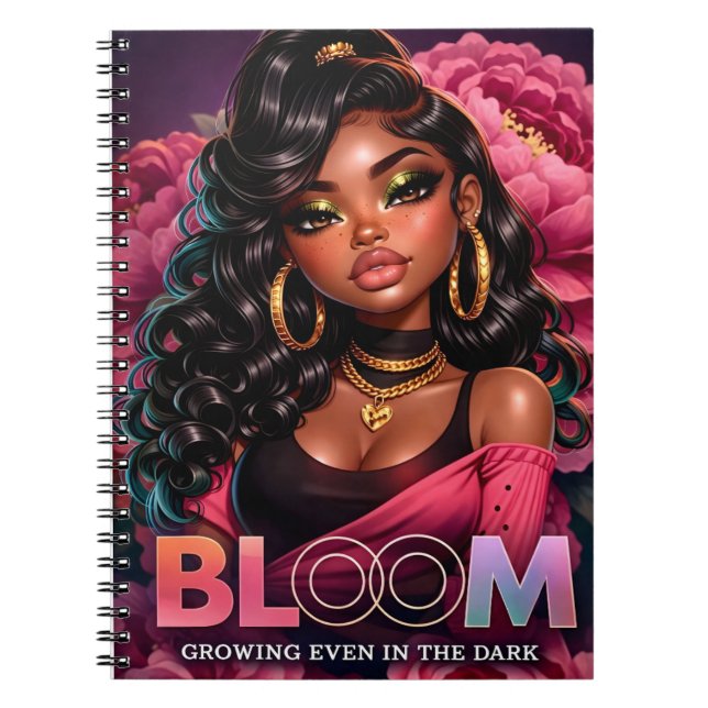 Cahier à spirale Bloom – Croître même dans le noir (Devant)