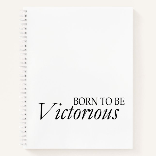 Cahier à spirale Born Victorious Line (Devant)