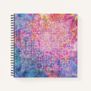 Cahier à spirale carré - Labyrinthe celtique