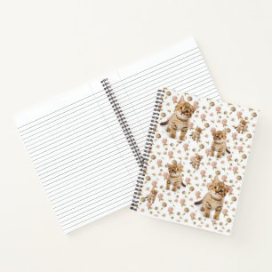 Cahier à spirale Chatons Floral