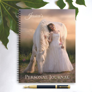 Cahier à spirale Cheval de rêve romantique