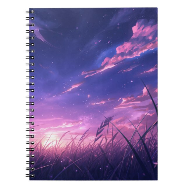 Cahier à spirale Ciel Crépusculaire (Devant)