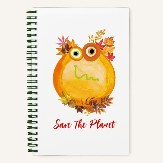 Cahier à spirale Collection Cute Save The Planet (Recto)