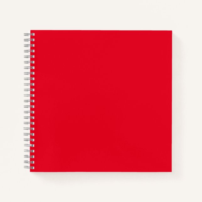 Cahier à spirale | Couverture rouge | Journal lign (Devant)