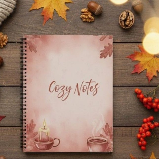 Cahier à spirale Cozy Notes" Automne Vibes Deluxe  (Créateur téléchargé)